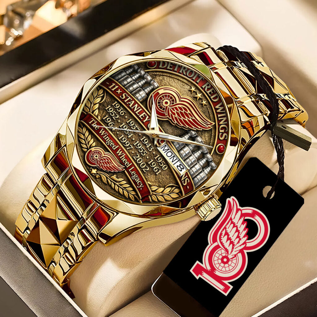 Detroit Red Wings 100th Anniversary Alloy Luxury Quartz Watch - TANTN21497
