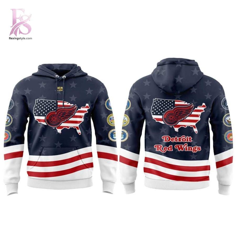 Detroit Red Wings Military Appreciation 2026 Hoodie