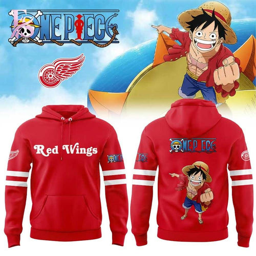 Detroit Red Wings ONE PIECE Night 2026 Hoodie