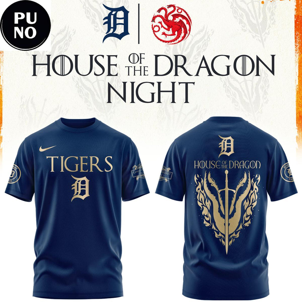 Detroit Tigers 2026 House of the Dragon Night Hoodie Shirt