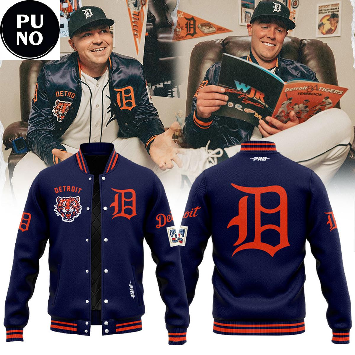 Detroit Tigers 2026 Retro Classic Baseball Jacket
