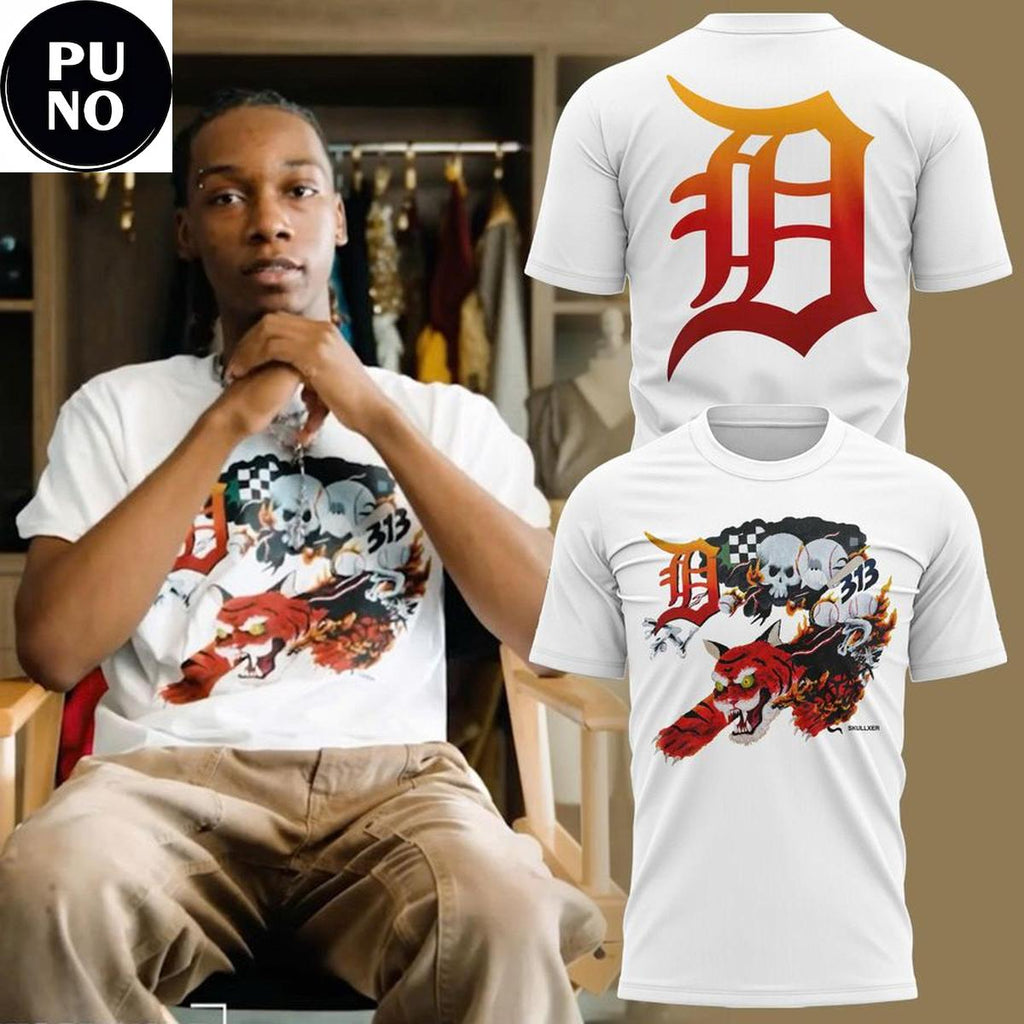 Detroit Tigers 313 Graphic 2026 T-Shirt