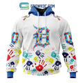 Detroit Tigers MLB Autism Awareness Hand Design Personalized Hoodie T Shirt