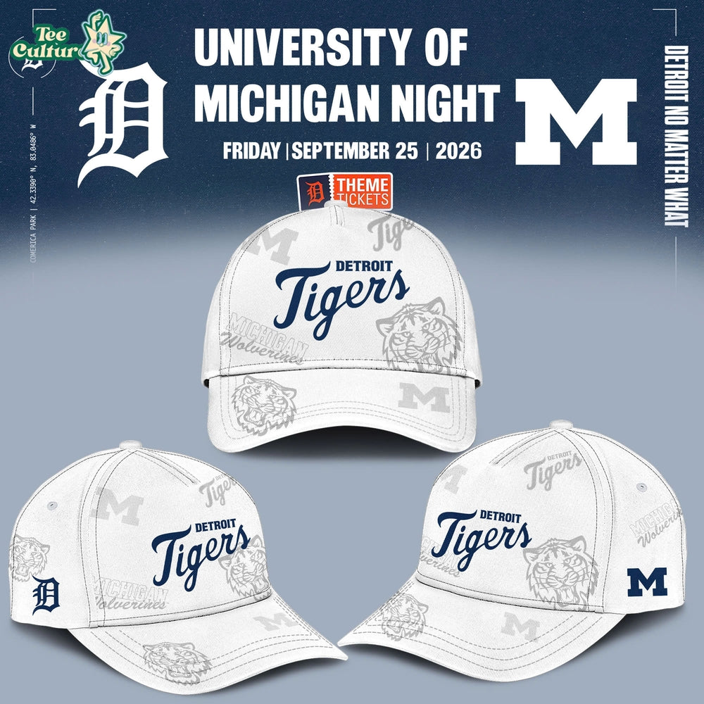 Detroit Tigers Michigan Wolverines University Of Michigan Night Special Edition Jersey
