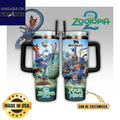 Disney Zootopia 2 Nick Judy Personalized Tumbler 40Oz