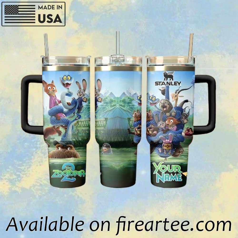 Disney Zootopia 2 Nick Judy Personalized Tumbler 40Oz