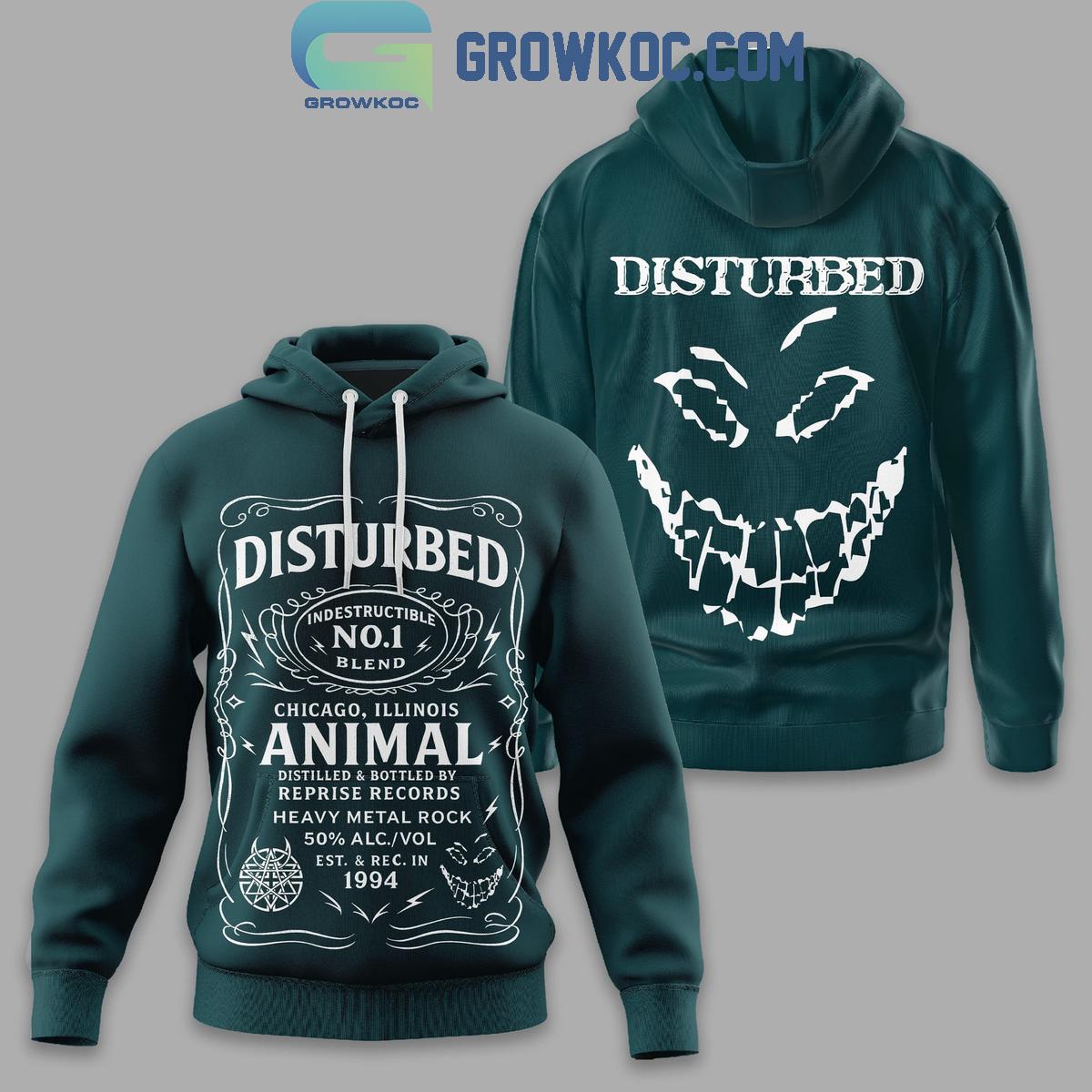 Disturbed Heavy Metal Rock Hoodie T-Shirt