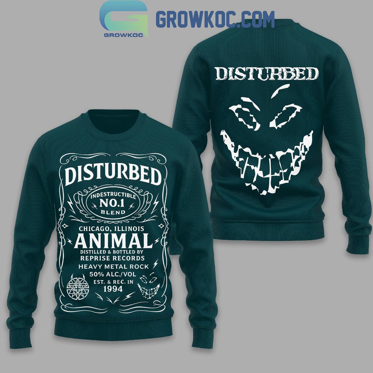 Disturbed Heavy Metal Rock Hoodie T-Shirt