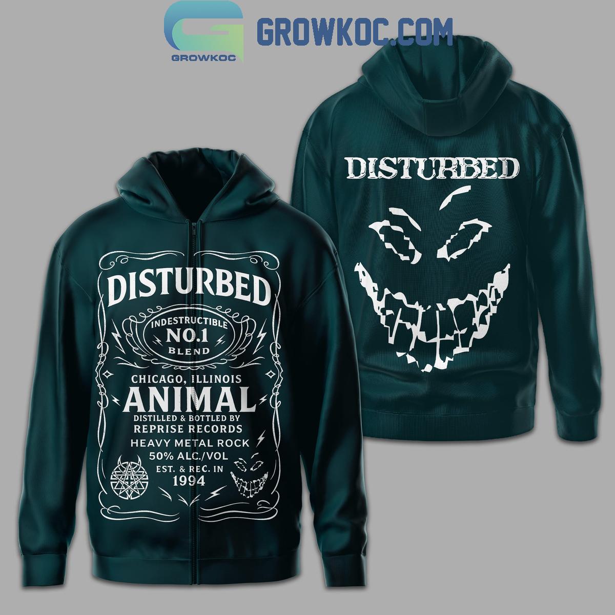 Disturbed Heavy Metal Rock Hoodie T-Shirt