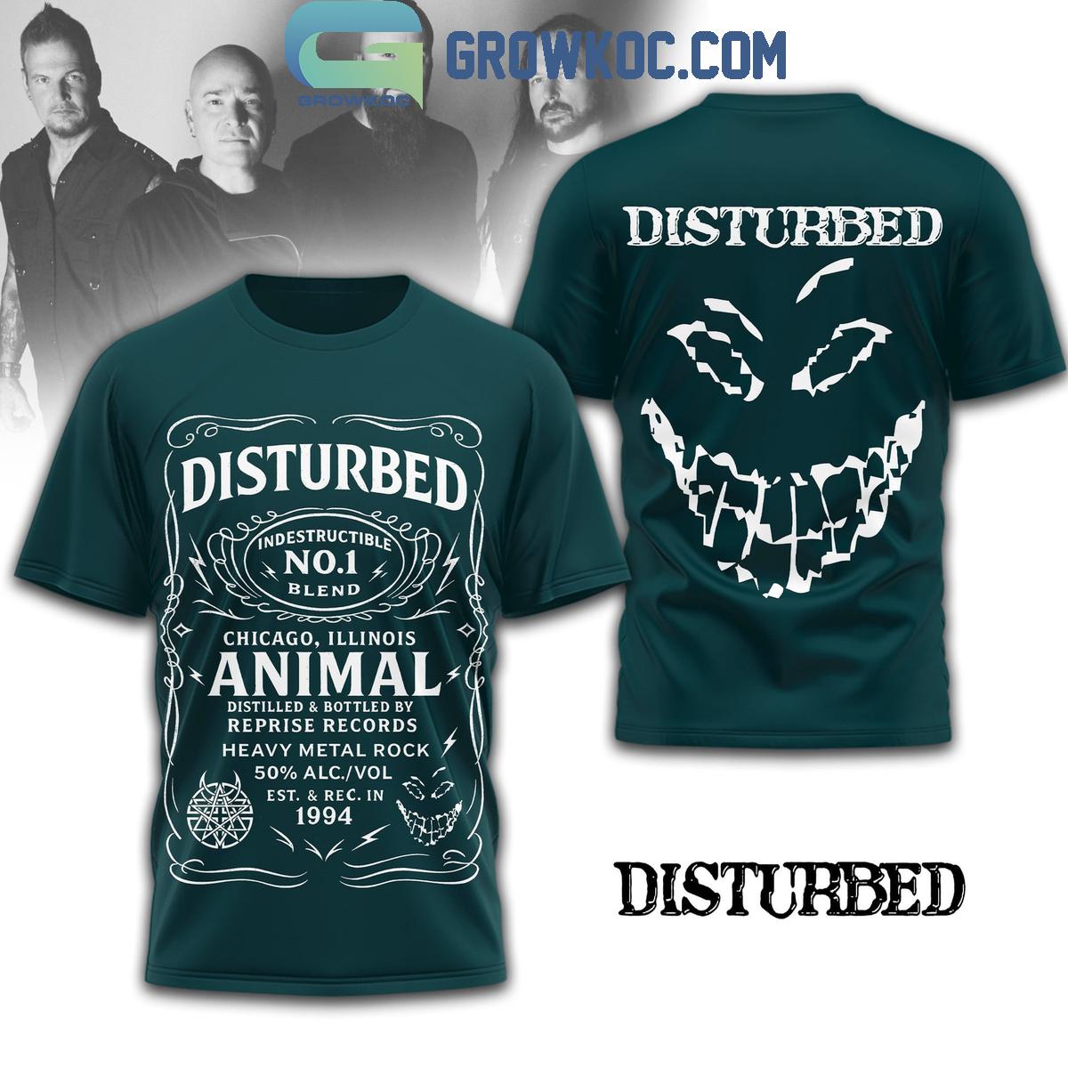 Disturbed Heavy Metal Rock Hoodie T-Shirt