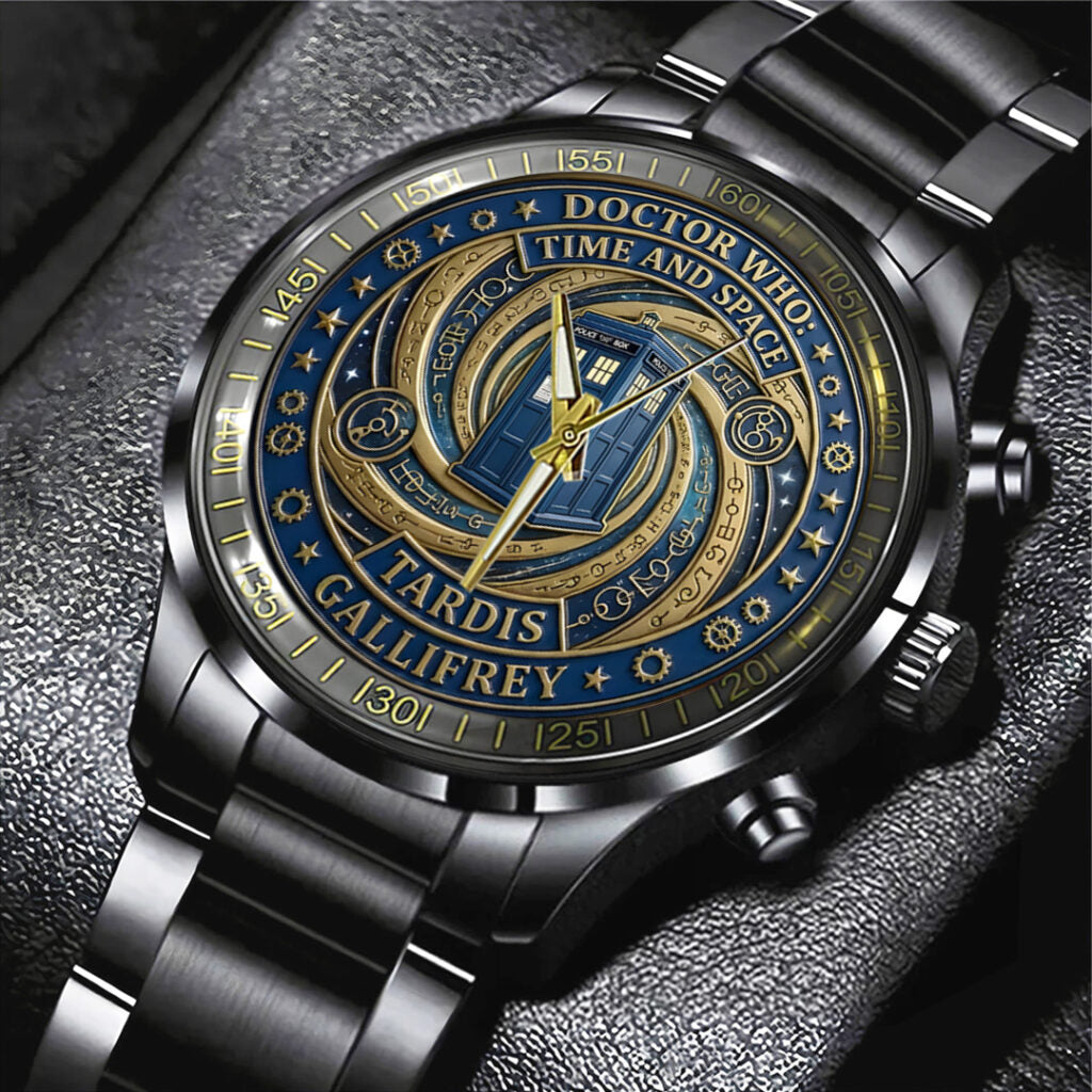 Doctor Who: New Era 20th Anniversary Black Stainless Steel Watch - TANTN20031