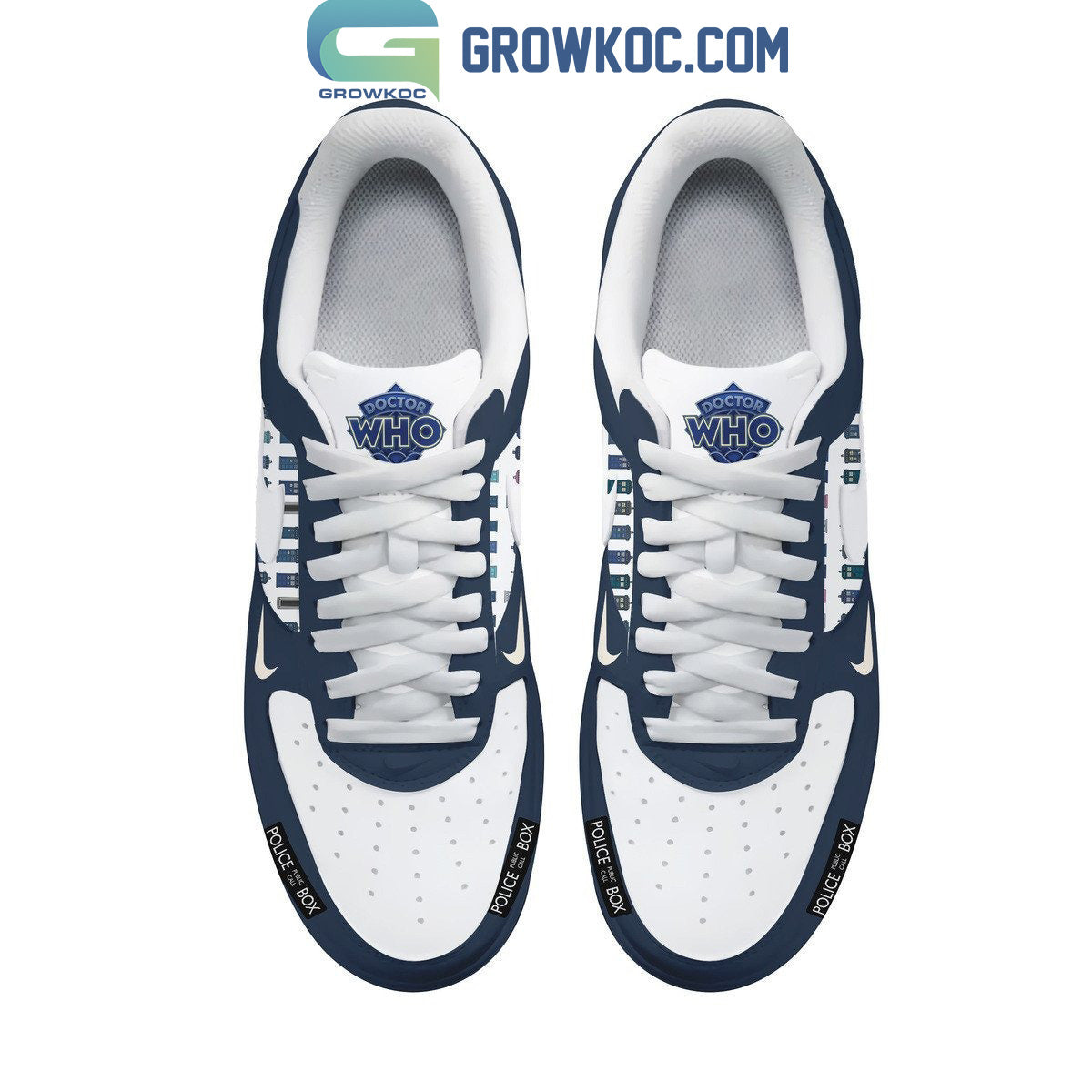 Doctor Who Police Public Call Box Air Force 1 Shoes