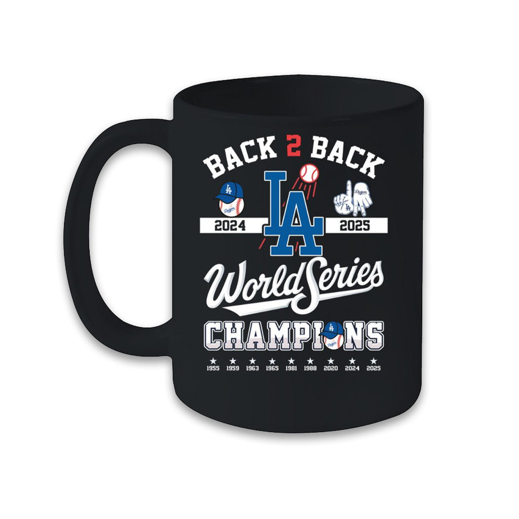 Dodgers Back 2 Back World Series Champs Mug