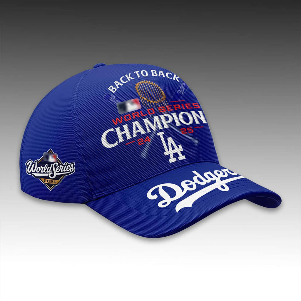 Dodgers Back To Back World Series 2025 Champions Cap