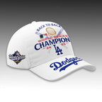 Dodgers Back To Back World Series 2025 Champions Cap