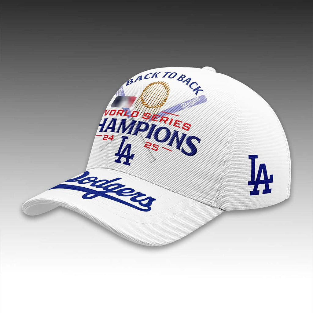 Dodgers Back To Back World Series 2025 Champions Cap