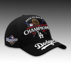 Dodgers Back To Back World Series 2025 Champions Cap