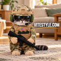 Doggy Soldier Funny Soldier Pet Costume