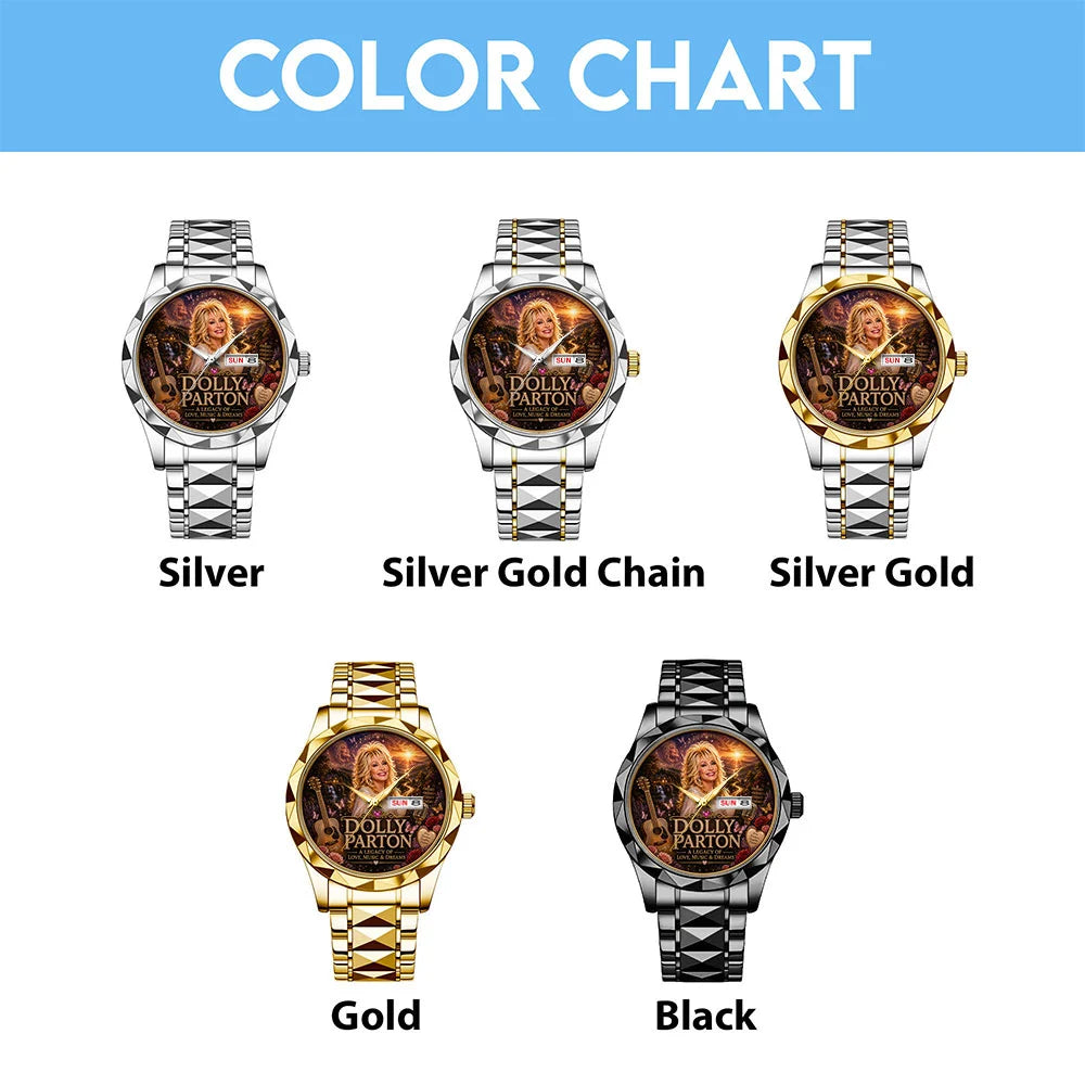 Dolly Parton Alloy Luxury Quartz Watch - TMTHU8950