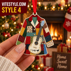 Dolly Parton Coat of Many Colors Acrylic Ornament