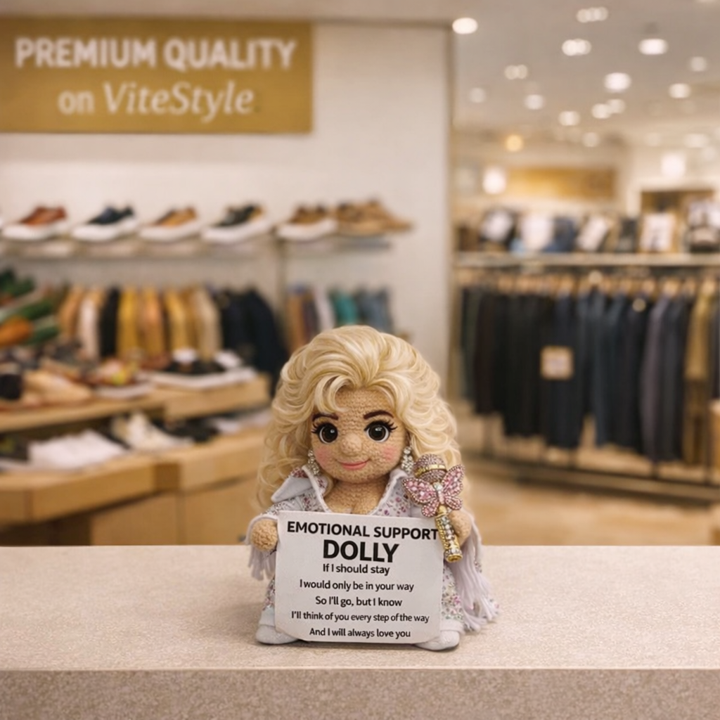 Dolly Parton Crocheted Emotional Support Doll