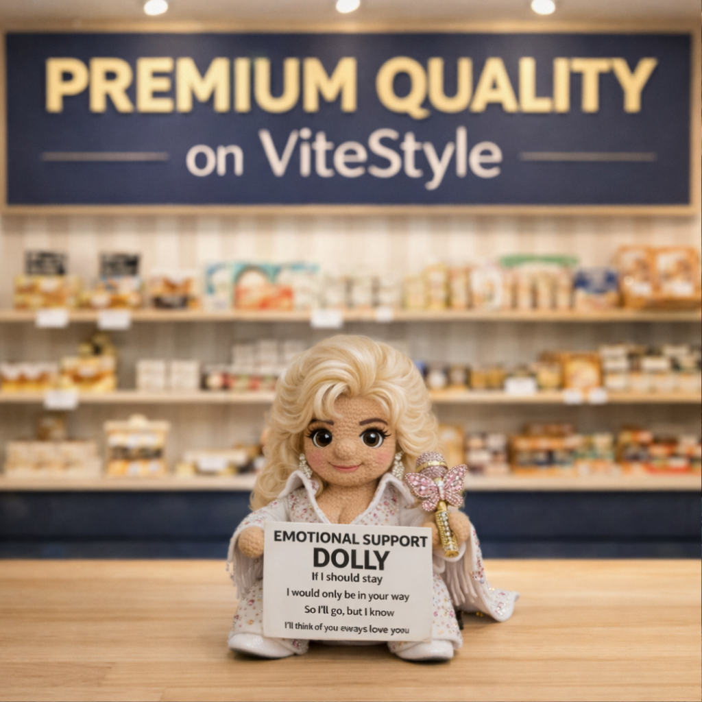 Dolly Parton Crocheted Emotional Support Doll