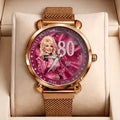 Dolly Parton Mesh Strap Quartz Watch - TMTHU8877