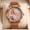 Dolly Parton Mesh Strap Quartz Watch - TMTHU8925