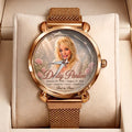 Dolly Parton Mesh Strap Quartz Watch - TMTHU8994