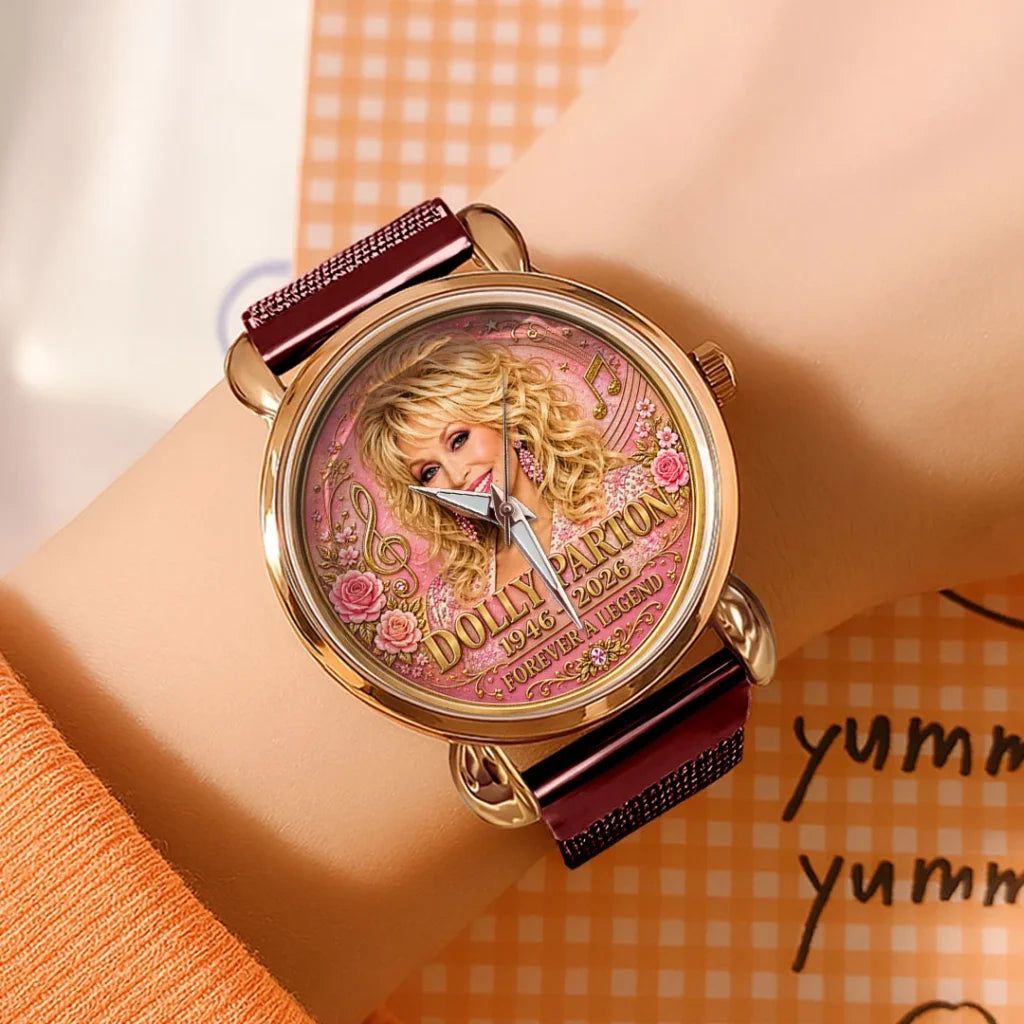 Dolly Parton Mesh Strap Quartz Watch - HOATT20814