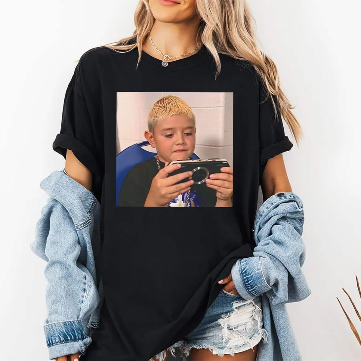 Dominik Mysterio Young Mysterio Playing PSP Shirt