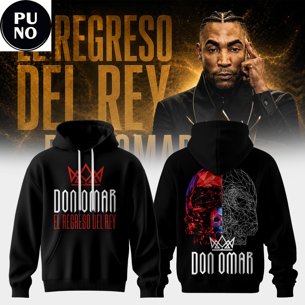 Don Omar El Regreso Del Rey World Tour 2026 Hoodie T-Shirt