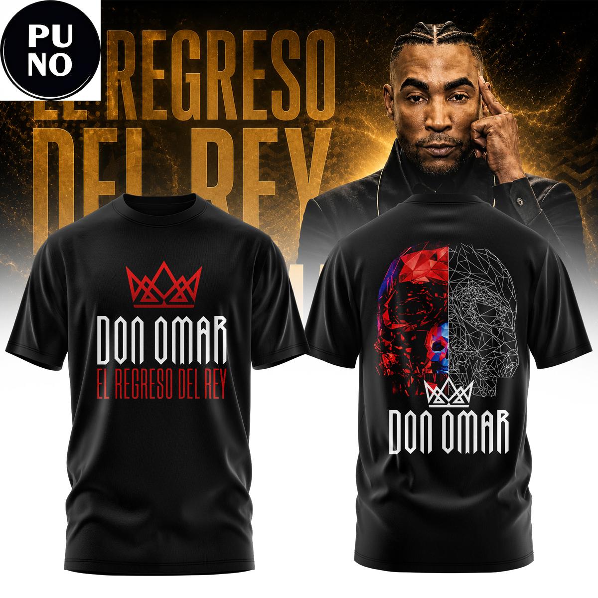 Don Omar El Regreso Del Rey World Tour 2026 Hoodie T-Shirt