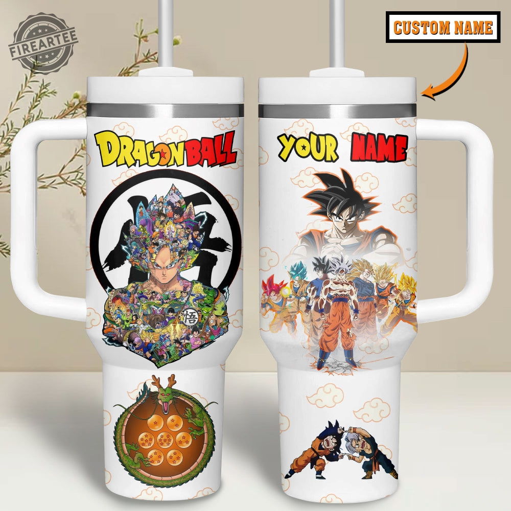 Dragon Ball Z Custom Name Tumbler With Handle