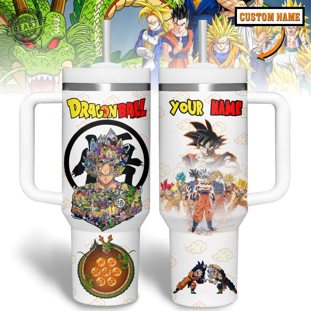 Dragon Ball Z Custom Name Tumbler With Handle