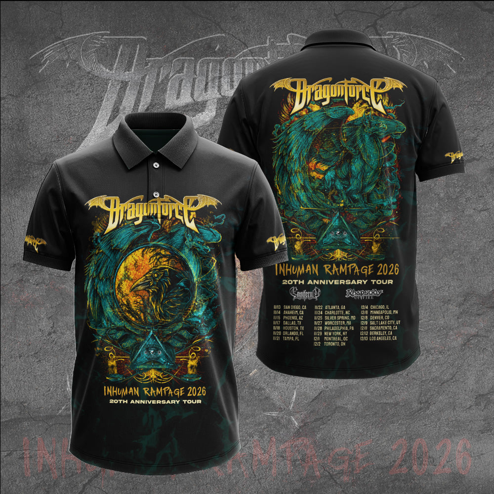 DragonForce Inhuman Rampage 20th Anniversary 3D Apparel – GNE7489