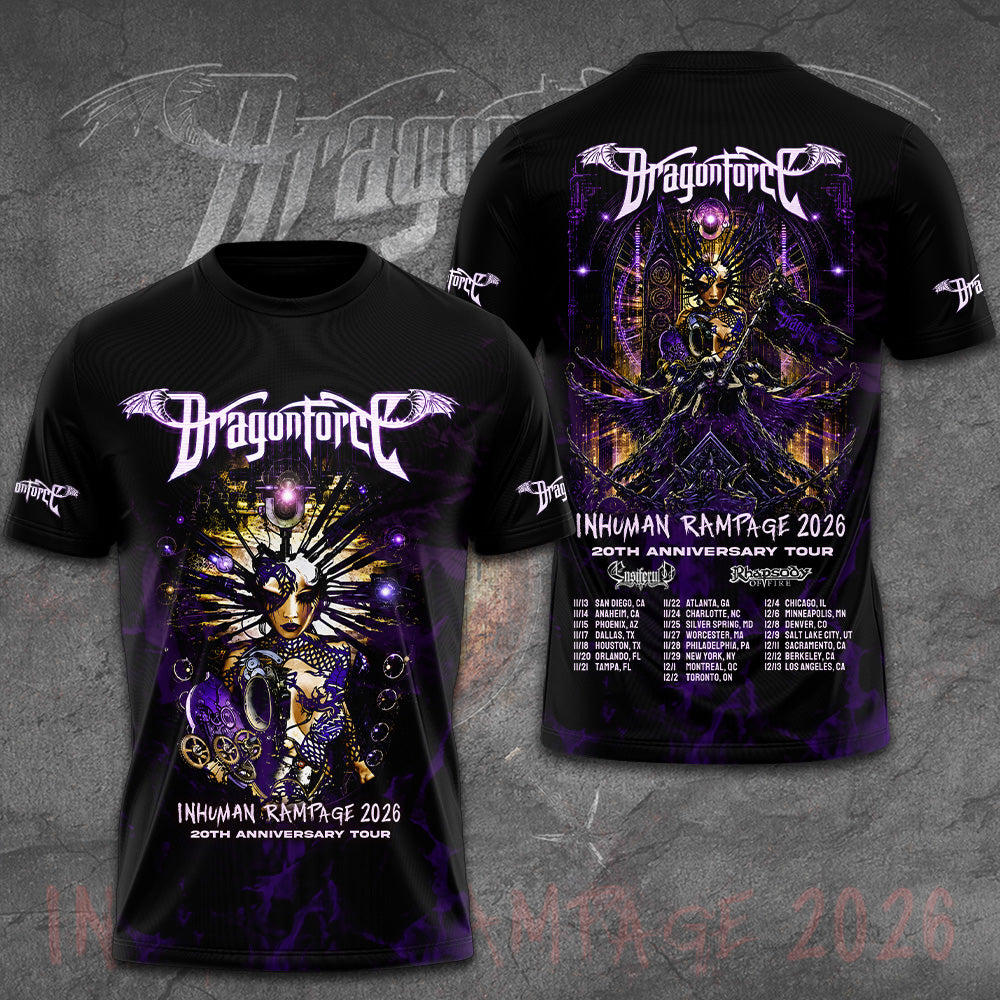 DragonForce Inhuman Rampage 20th Anniversary 3D Apparel – GNE7490