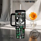 Dropkick Murphys Clover Skeleton Design Travel Mug Stanley Style Tumbler