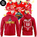 Dubuque Fighting Saints 2026 Dupaco Cowbell Cup Champion Hoodie T-Shirt