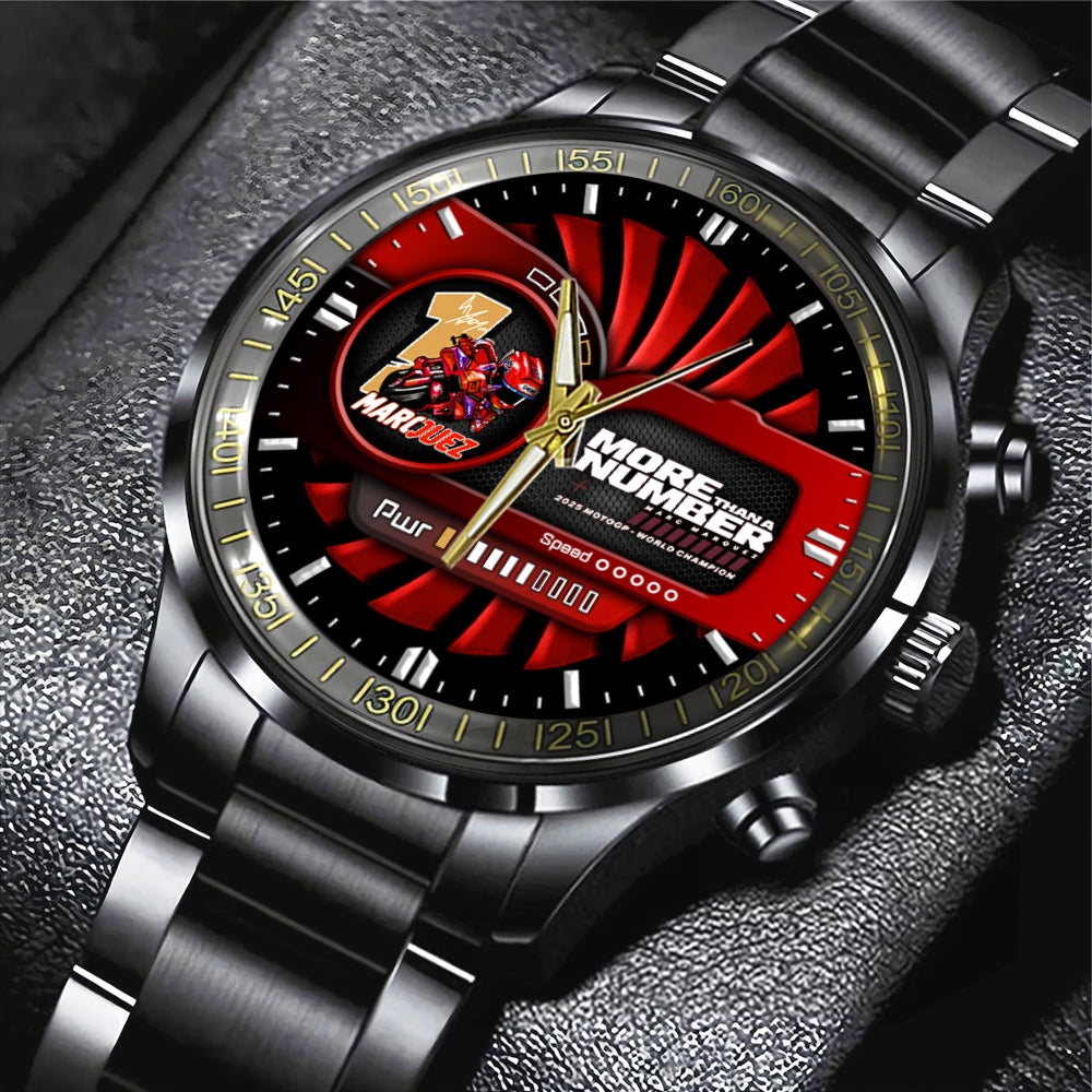 Ducati Lenovo Team x Marc Márquez Black Stainless Steel Watch - TANTN17126
