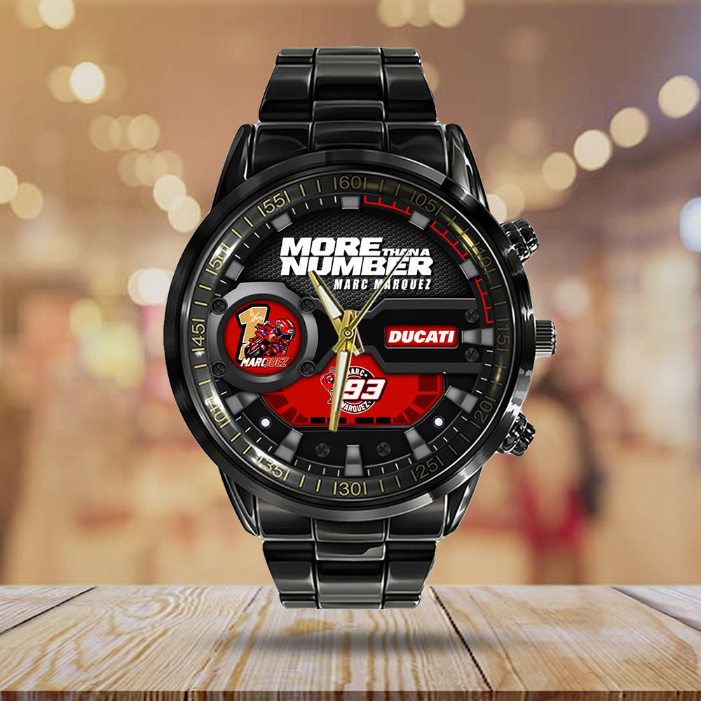Ducati Lenovo Team x Marc Márquez Black Stainless Steel Watch - TANTN17128