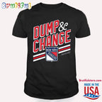 Dump And Change We Bleed Blue New York Rangers T Shirt