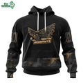 ECHL Trenton Ironhawks Personalized Camo Military Appreciation Hoodie