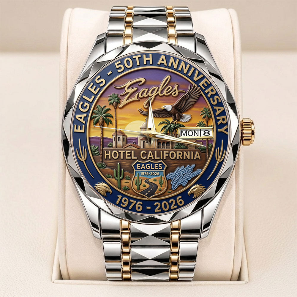 Eagles 50th Anniversary Alloy Luxury Quartz Watch - TANTN24793