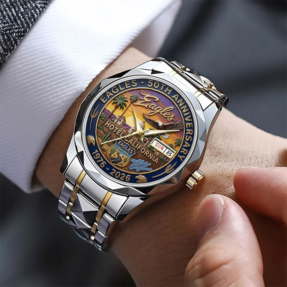 Eagles 50th Anniversary Alloy Luxury Quartz Watch - TANTN24793