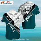 Eagles Hawaiian Shirt Diagonal Striped Modern Design
