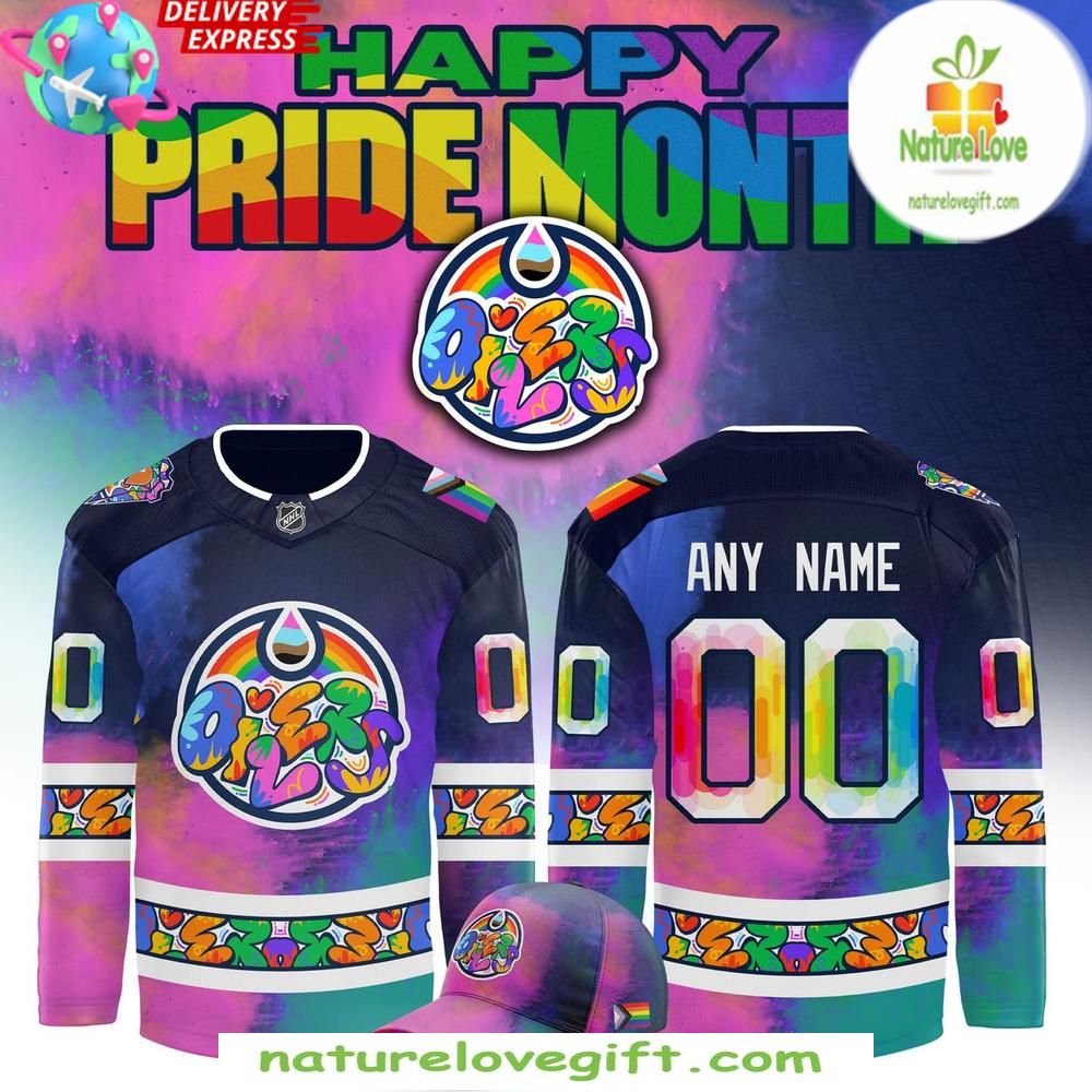 Edmonton Oilers 2026 Pride Jersey NHL Hockey Fan Apparel