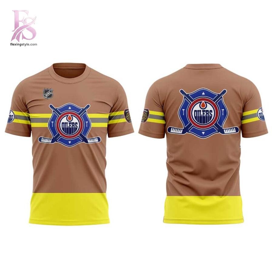 Edmonton Oilers Fire Safety Service Shirt
