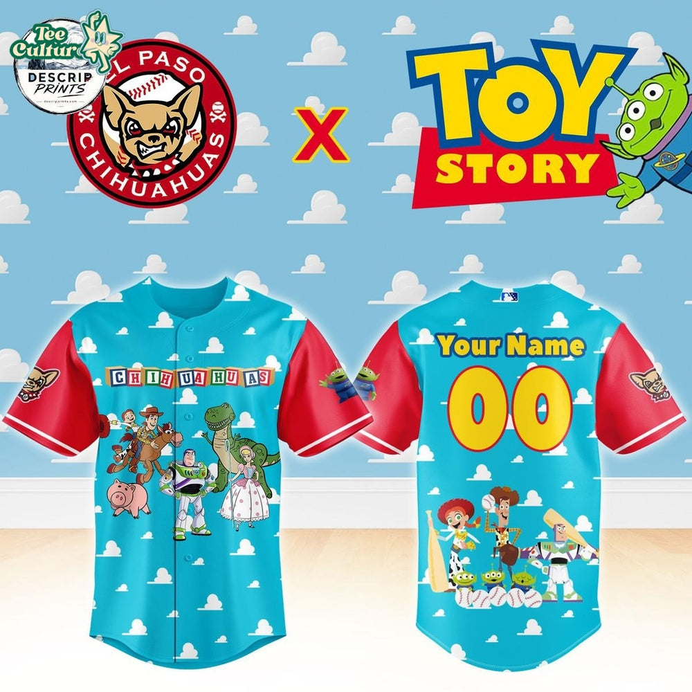El Paso Chihuahuas x Toy Story Night Custom Baseball Jersey