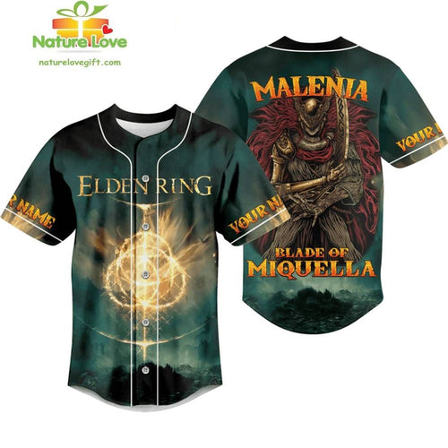 Elden Ring Malenia Blade Of Miquella Baseball Jersey Custom Design